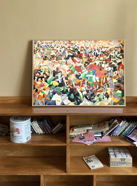 《莫尼柯的潘潘舞》未来主义名画客厅装饰画现代餐厅卧室墙壁挂画