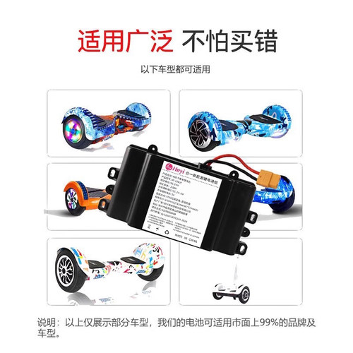 阿尔郎电动平衡车锂电池合一36v通用安派新能源42v电瓶组原装配件 - 图2