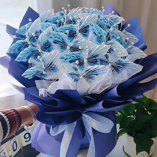 Валюта на день Святого Валентина ручной работы с бабочкой, набор материалов, «сделай сам», букет, полный комплект, подарок на день рождения