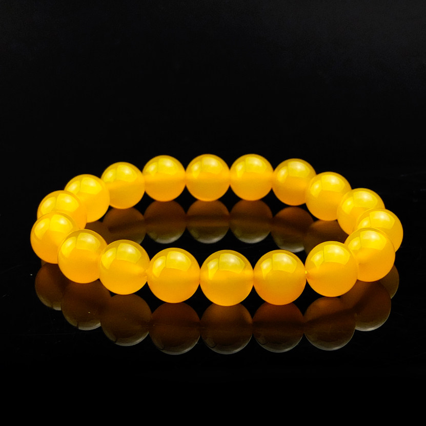 沛孚珠宝新品天然巴西黄玉髓玛瑙手链女三圈蜜蜡黄单手串促销包邮,淘宝优惠券,粉丝福利购,淘宝优惠卷