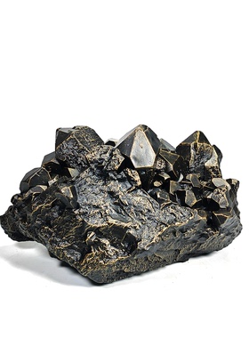 创意抽象矿石雕塑摆件铸铁矿石雕塑摆件样板房售楼处家居软装摆件