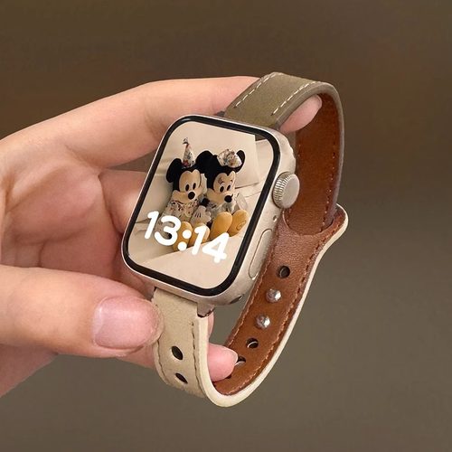 适用华为fit3手表表带皮质双扣拼色华为fit4表带运动fit2/1表带 - 图1