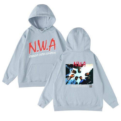 宽松秋冬连帽套头卫衣西海岸hiphop嘻哈新说唱RAP匪帮NWA周边skr - 图3