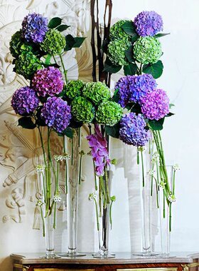 玻璃花瓶婚礼花束桌花甜品台婚庆
