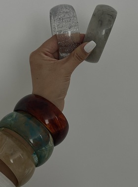 亚克力时尚手镯半透明手镯