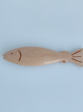 榉木雕刻仿真鱼木质鱼工艺品