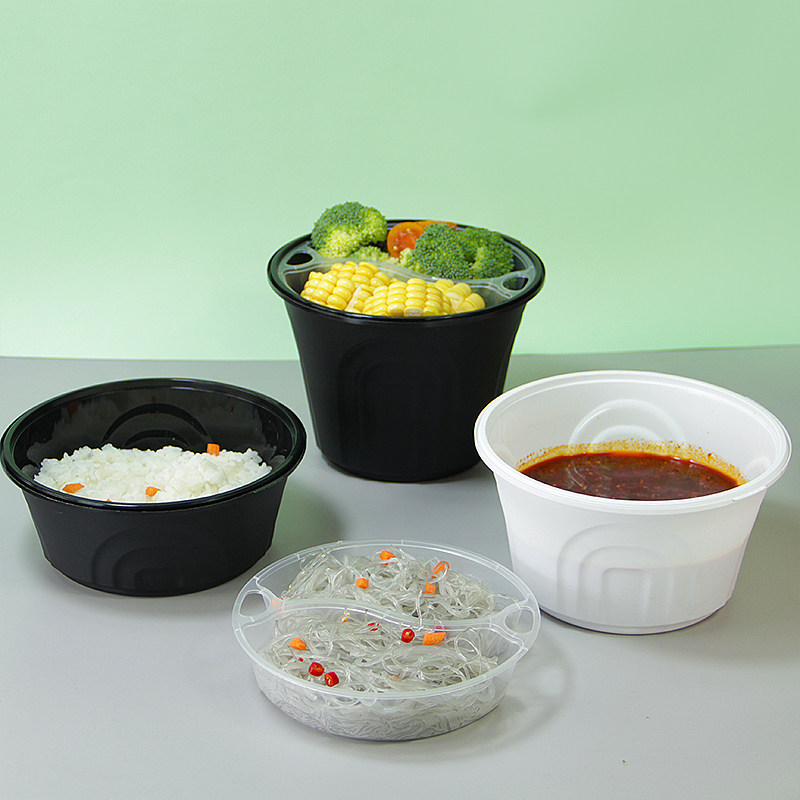 一次性双层餐盒汤面分离外卖打包盒防盗锁扣高档干湿分离两层饭盒,淘宝优惠券,粉丝福利购,淘宝优惠卷