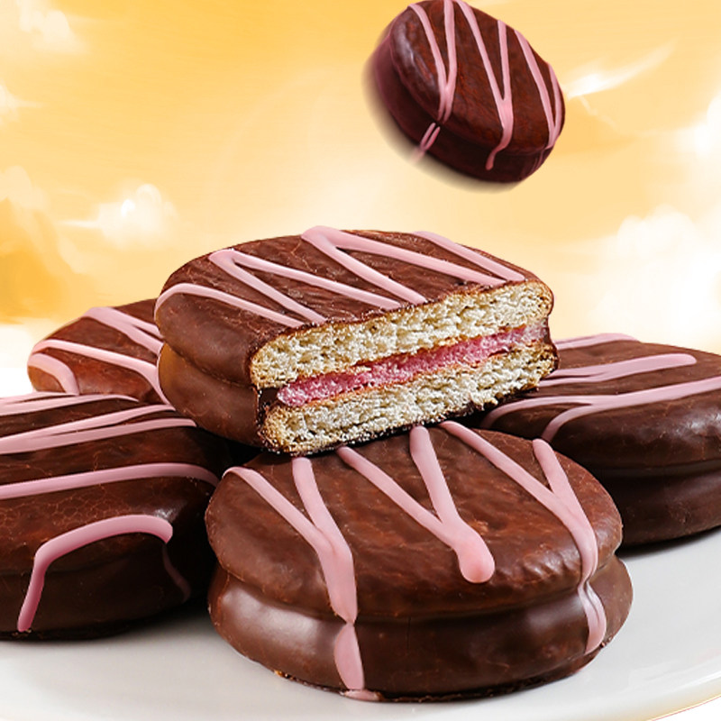 达利园巧克力派饼干软可可派早餐代餐糕点整箱蛋糕小零食休闲食品,淘宝优惠券,粉丝福利购,淘宝优惠卷