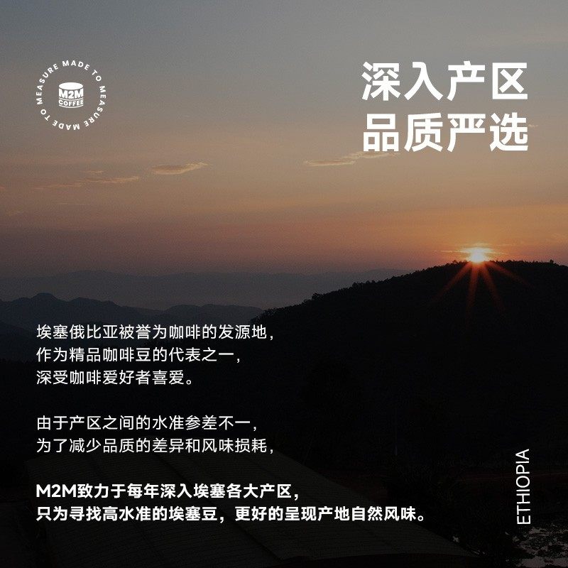 M2M25年新产季糖渍果子日晒埃塞俄比亚G1浅烘精品手冲咖啡豆200g,淘宝优惠券,粉丝福利购,淘宝优惠卷