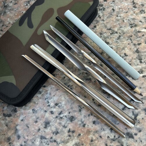 食品雕刻刀套装厨师雕花刀主刀专业水果雕刻雕花套装拉刻刀掏刀 - 图1