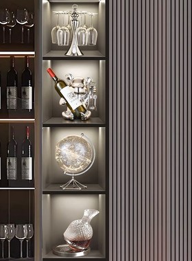 速发简约红酒架杯边柜酒柜客厅2组2新款装饰品摆件带酒餐套装0合