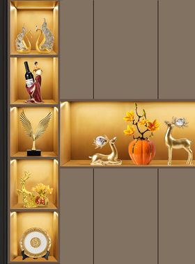 速发高档客厅酒电装饰视摆件轻奢家居玄关柜品柜摆设乔迁新居礼品