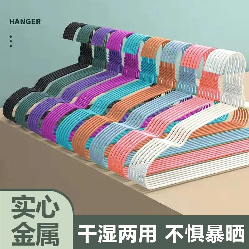 速发衣架加粗晾架架家用凹槽挂撑衣宿舍用学生衣服架衣衣晒衣架 - 图0