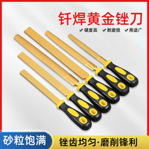 Abrasion-proof brazing coarse sand diamond filing knife alloy filing knife tool polished diamond sand slumped flat shaping file