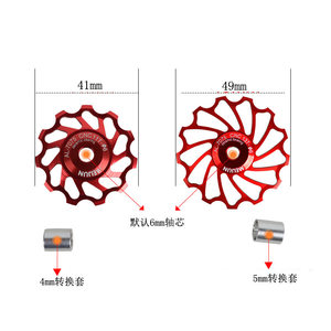 恺亨山地自行车陶瓷后拨导轮11T齿变速器CNC铝合金培林轴承张力轮
