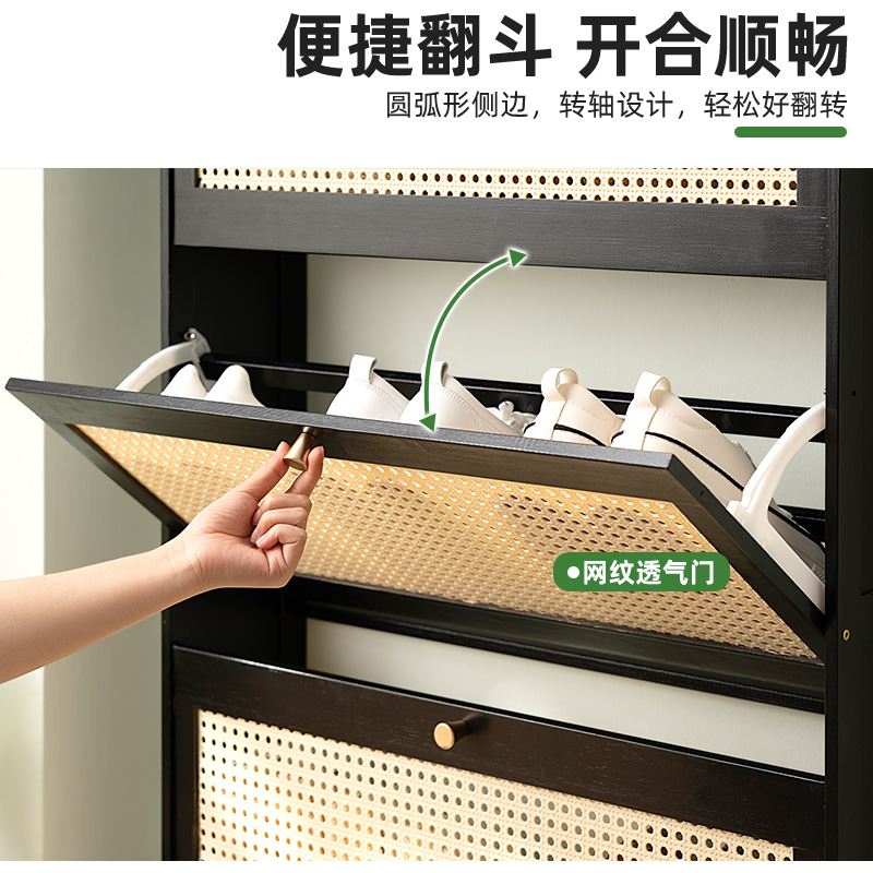 超薄鞋柜家用门口翻斗鞋架子大容量入户门玄关收纳神器省空间简易,淘宝优惠券,粉丝福利购,淘宝优惠卷