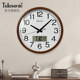 Uranus Retro Calendar Silent Wall Clock
