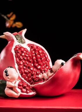 速发创摆石榴装饰摆饰多子多福糖葫芦婚国福娃工艺礼品意饰礼品结