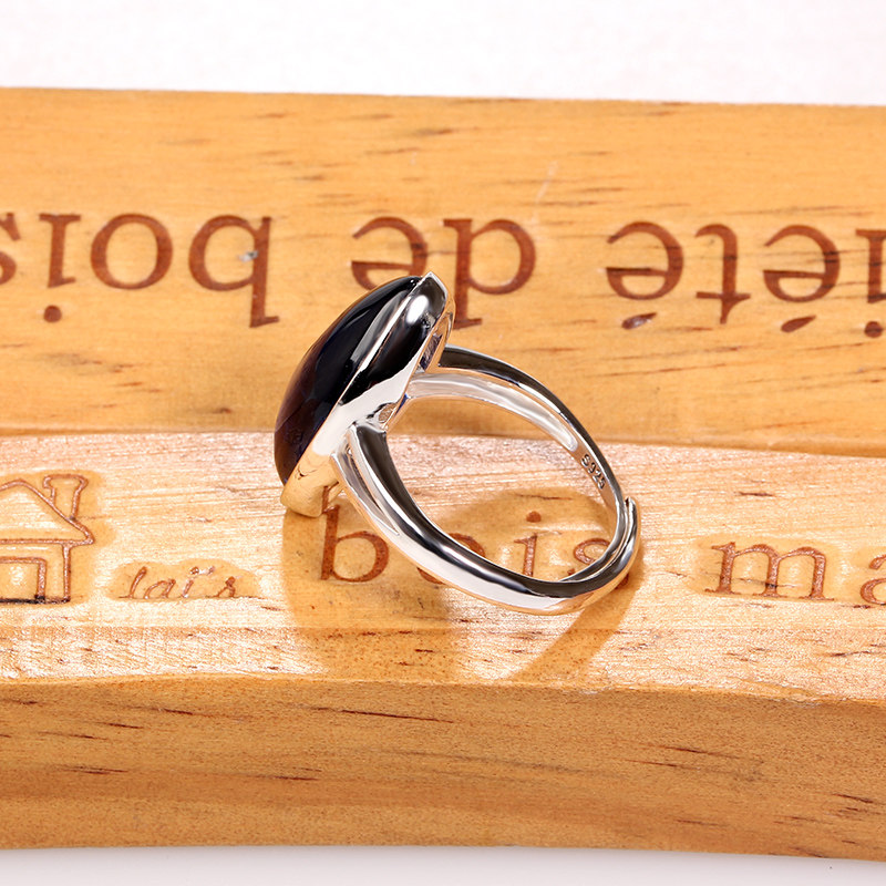 嘉顺泰银甜美公主风红宝石小巧戒指 嘉顺戒指/指环