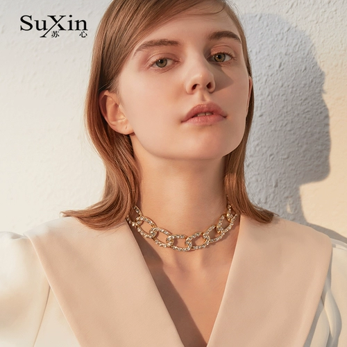 苏心 Модная цепочка до ключиц, европейский стиль, популярно в интернете, коллекция 2021