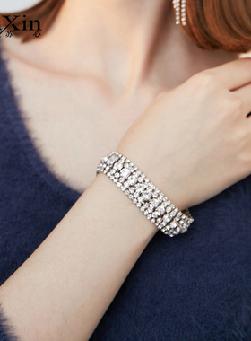 小众水钻闪亮流苏韩版森系手链