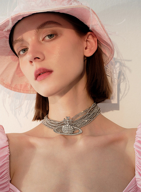 苏心合金锁骨链项链精致小众