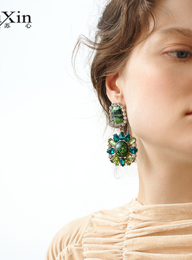 小众苏心绿色大气风新款太阳花