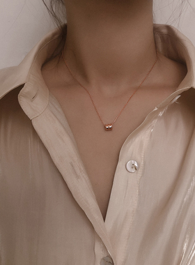 玫瑰金正品小蛮腰项链