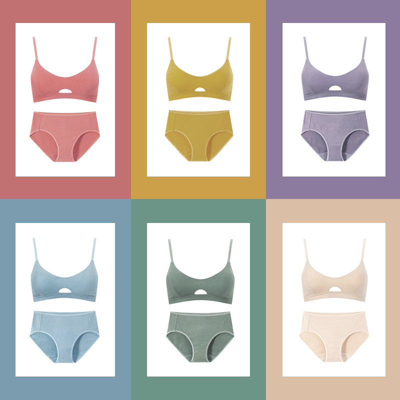 【内衣+内裤】大朴无钢圈薄款内裤 大朴内衣文胸套装