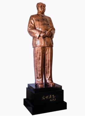工艺大型餐厅庭院毛主席站像摆件
