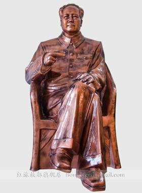 红旅故都大型树脂毛主席工艺品