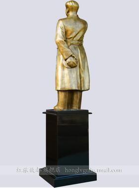 毛主席纯铜挥手雕塑像家居装饰