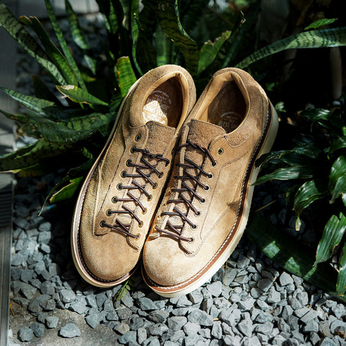 BLESS SHOE Mountain hike固特异工艺低帮防水徒步鞋真皮登山鞋 - 图0