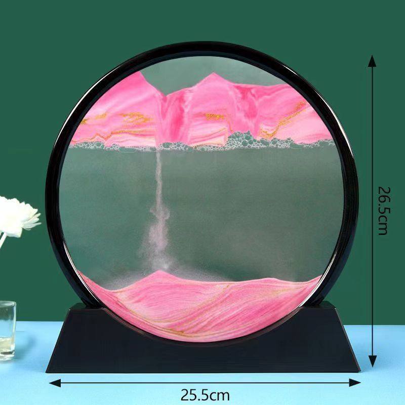 轻奢流沙画摆件创意艺术沙漏装饰品客厅办公室酒柜电视柜家居礼物