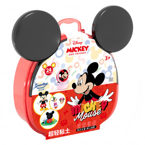 迪士尼24色超轻粘土儿童无毒幼儿园小学生专用黏土橡皮泥无味彩泥