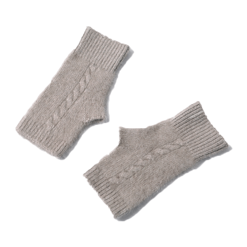 一体织成羊绒绒半指手套女冬保暖护腕露指手套男学生打字短款办公,淘宝优惠券,粉丝福利购,淘宝优惠卷