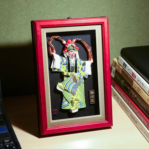 风雅堂京剧人物脸谱挂件摆件挂饰中国风文创戏曲纪念品礼品礼物 - 图0