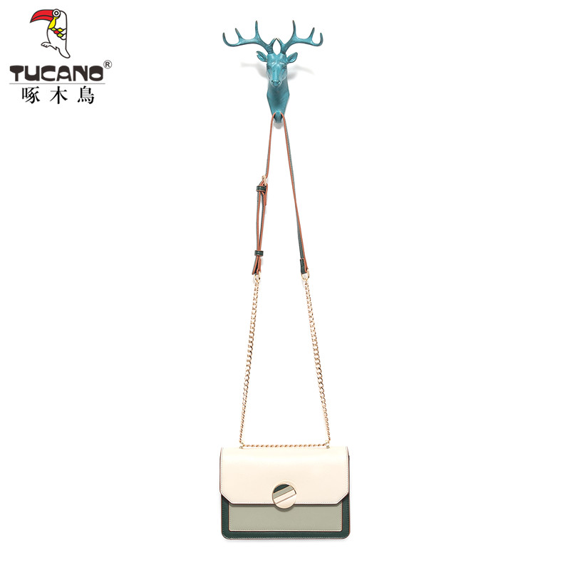 啄木鸟女士2020新款单肩小众斜挎包 啄木鸟凌鼎女士包袋