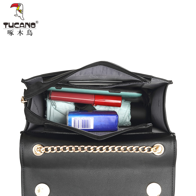 啄木鸟2020新款韩版质感小方包包 啄木鸟凌鼎女士包袋