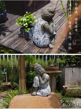 雕像农家乐禅意风园艺小院子摆件