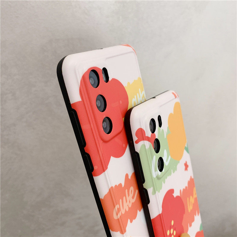 潮牌花朵华为mate30手机壳p40相框p30个性nova5pro卡通nova6女nova7pro全包摄像头P40pro保护套软p30pro软套,淘宝优惠券,粉丝福利购,淘宝优惠卷