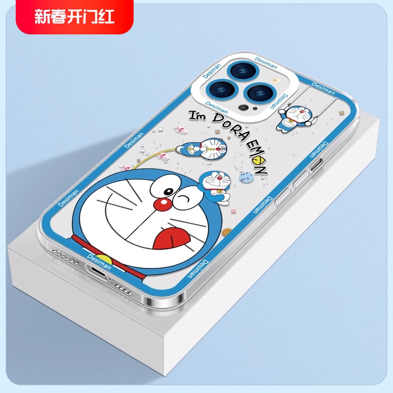 可爱蓝胖子华为p50手机壳mate40软壳p40pro+少女p30透明p20lite新款p10plus卡通Mate30e硅胶20pro散热10全包9 - 图0