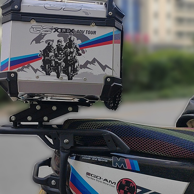 摩托车通用多孔伸缩货架铝合金尾箱可左右移动折叠尾架活动机车,淘宝优惠券,粉丝福利购,淘宝优惠卷