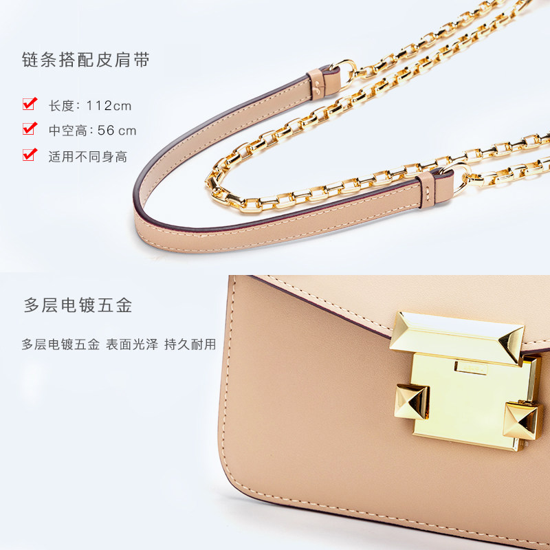 高级感真皮小方包2020新款链条包包 kstyle女士包袋