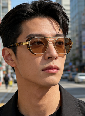 KHOTY大框板材复古男女uv400墨镜