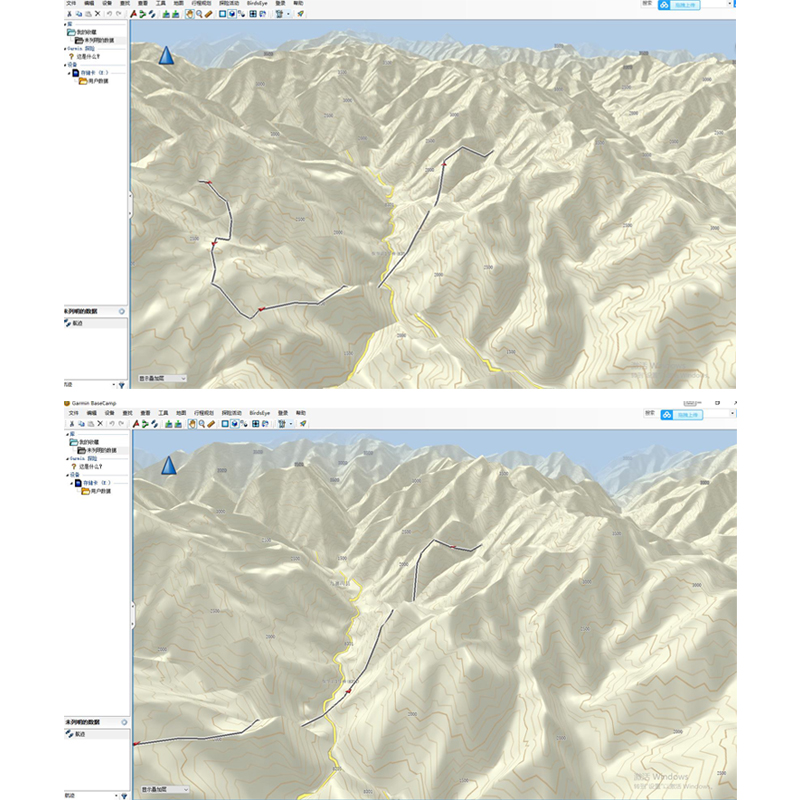 Garmin佳明中国电脑版3D DEM地形图等高图城市纠偏图行政河道地图-图2