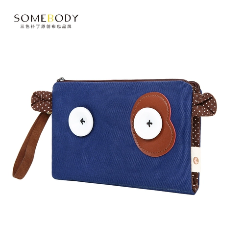 三色补丁 Летняя небольшая сумка, длинный милый бумажник, кошелек