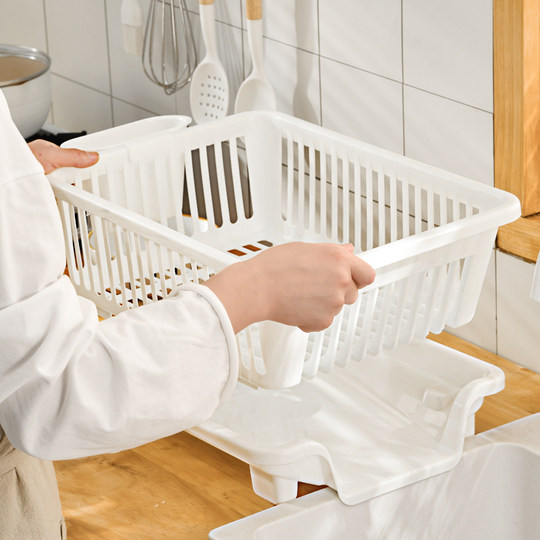 Tableware storage box drain dish rack