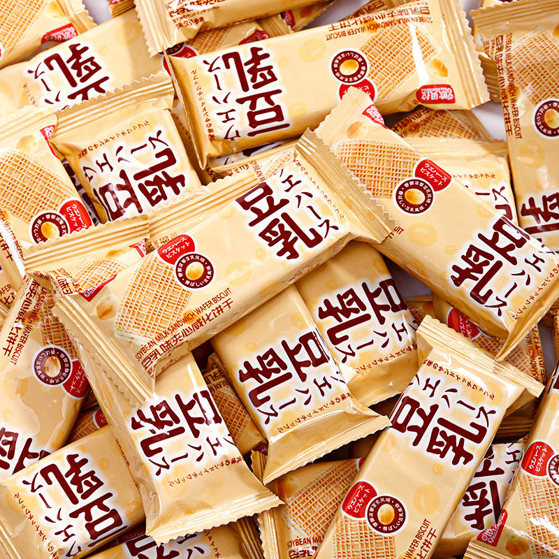 比比赞豆乳威化饼干老式网红多口味 比比赞威化饼干