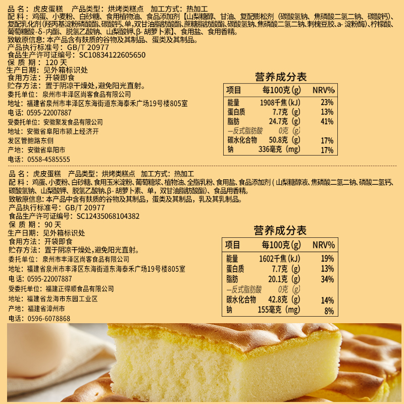 比比赞虎皮蛋糕鸡蛋糕纯蛋糕卷面包整箱早餐宿舍耐吃休闲小零食品 - 图1